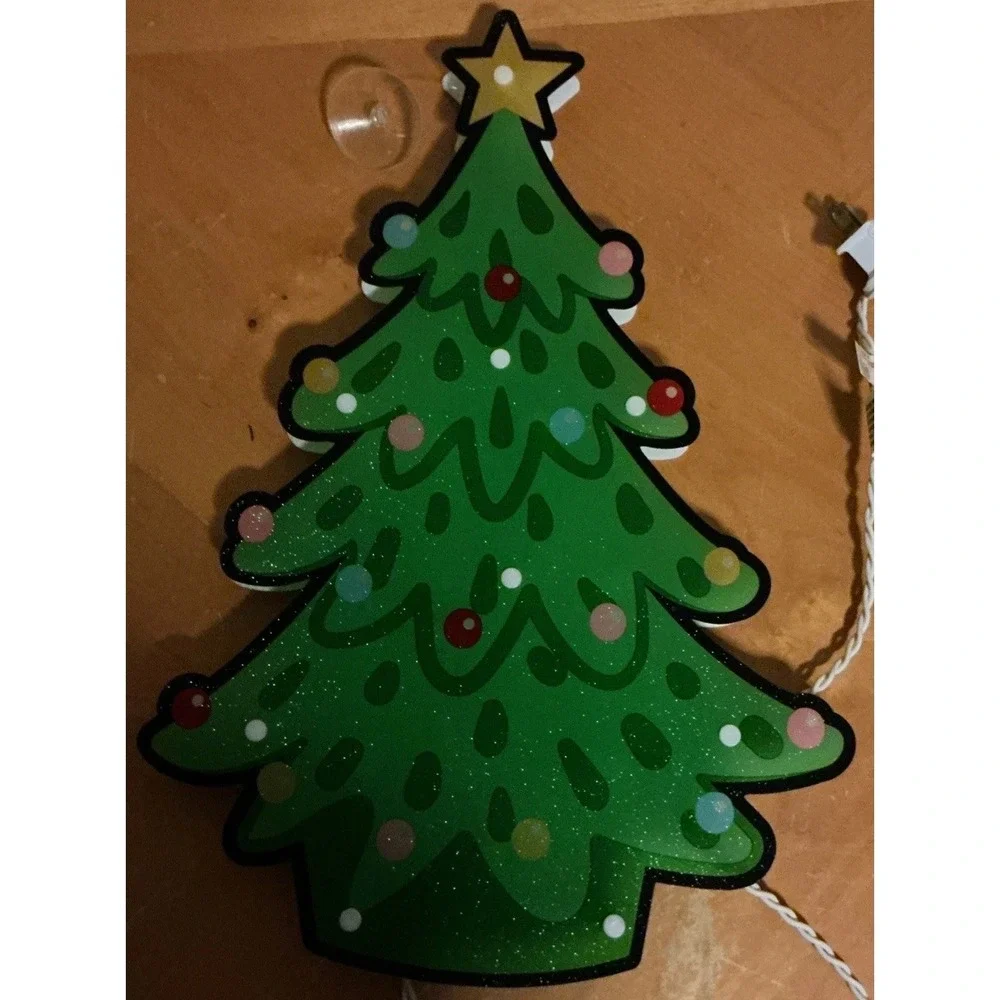 Holiday Time Shimmer Tree Light, Window Christmas‎ Decoration